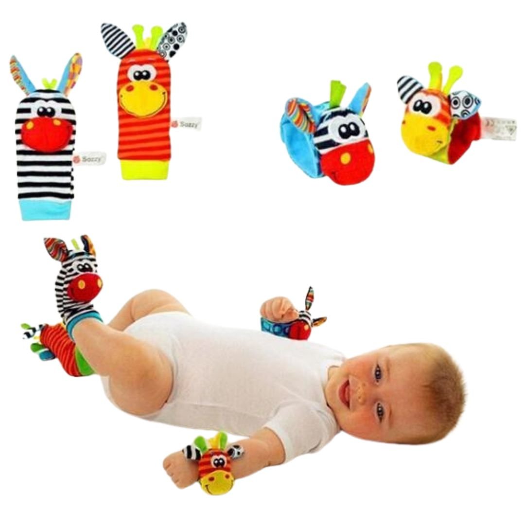 Set Sonagli Neonato Calzini e Bracciali da Polso Cute - Auterre