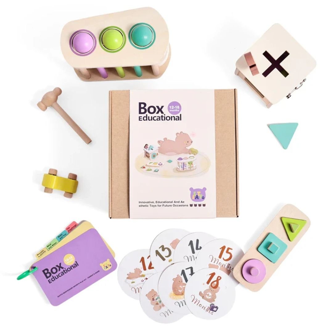 Box Giochi Montessori 12 - 18 Mesi Viola - Auterre