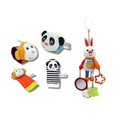 Set Sonagli Neonato Calzini e Bracciali da Polso Cute - Auterre