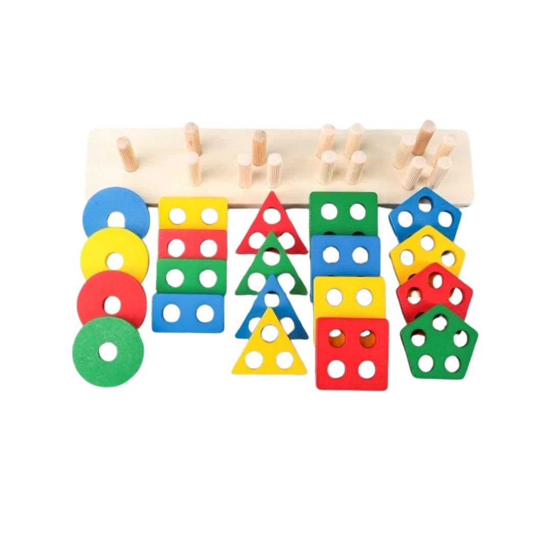Set di forme e abbinamenti geometrici Montessori - Auterre