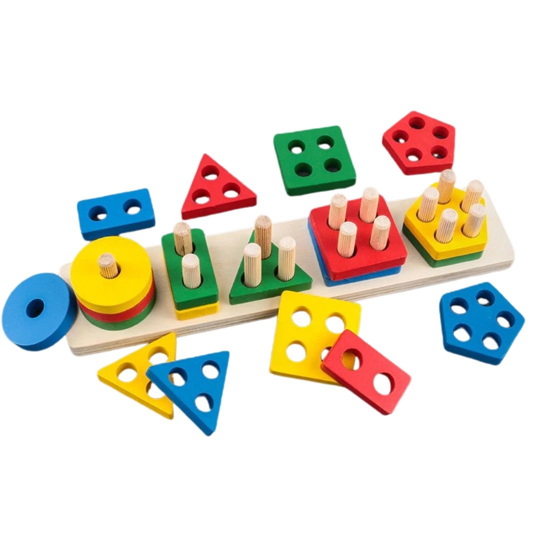Set di forme e abbinamenti geometrici Montessori - Auterre
